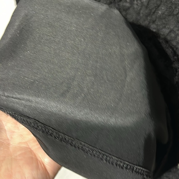 Context M black lace overlay body sheer bell sleeves scoop neck dressy NWT - Picture 6 of 10